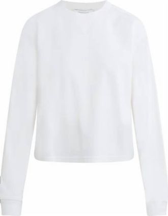 Favorite Daughter Womens Everyday Long Sleeve Cotton Tee In White