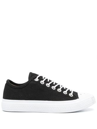 Acne Studios contrasting toe-cap low-top sneakers - Black