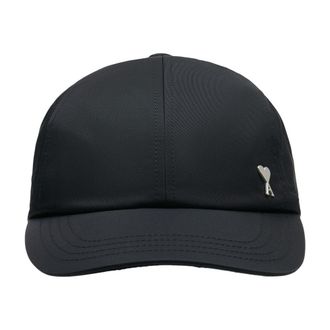 Ami Unisex Ucp268.pa0037-001 Stud-Embellished Baseball Cap Black Synthetic