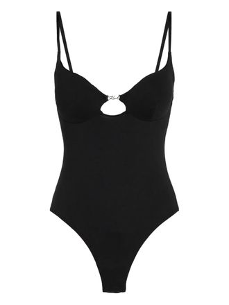 Karl Lagerfeld Body con dettaglio cut-out - Nero