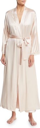 Christine Lingerie Bijoux Long Silk Robe