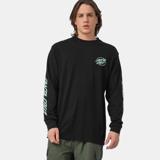 Santa Cruz Langarmshirt SANTA CRUZ CYBER DOT LS T-SHIRT, Herren, Gr. L, schwarz, Obermaterial: 100% Baumwolle, Shirts Langarmshirt