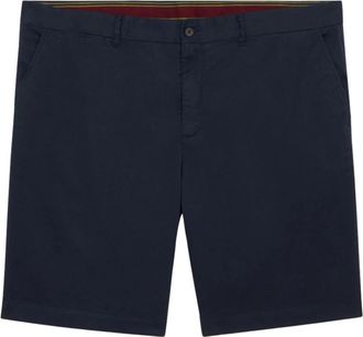 Brooks Brothers Navy Katoenen Chino Shorts - Heren - Korte Broeken - Blauw - W36 - Katoen - Korte Broeken
