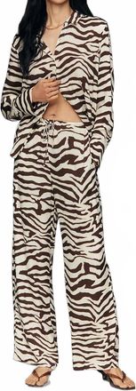 Rails Damani Wide Leg Pants In Espresso Zebra