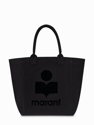 Isabel Marant Yenky-Gz Black Cotton Tote Bag