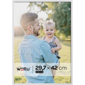 Woltu Woltu - 10 Marcos De Fotos Con Paspart&uacute; (29,7 X 42 Cm, Formato A3), Marco De Aluminio Para Impresiones Fotogr&aacute;ficas, P&oacute;steres Y Montaje En Pared, Plat