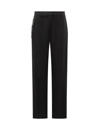 Giuseppe Di Morabito Black Straight Flat Front Pants