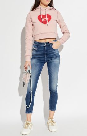 Diesel SLANDY-HIGH Jeans, Womens, Navy Blue