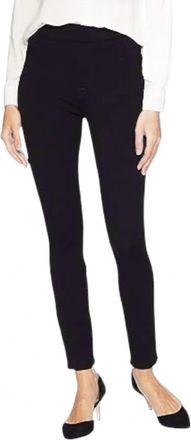 7 For All Mankind Womens Comfort Skinny Pull On Jeans In Black