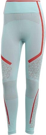 adidas Womens Color Block Shapewear Leggings in Green - Size 16 UK