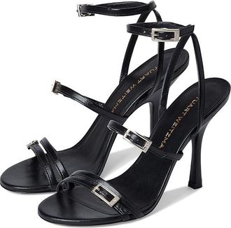 Stuart Weitzman Georgie 100 High Womens Heels Black : 7.5 M, Leather