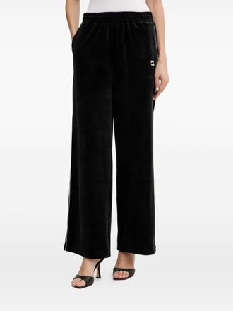 Karl Lagerfeld stripe-detail trousers - Black