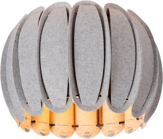 Lucide L&aacute;mpara de techo de fieltro 1xE27, gris