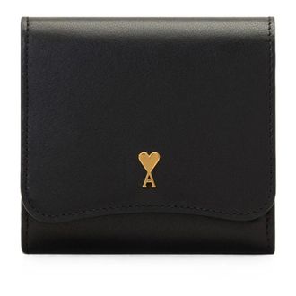 Ami Accessoires, Heren, Zwart, ONE Size, Katoen, Paris Paris Compacte Portemonnee