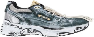 Autry Hyperway suede leather and mesh sneakers Man 40