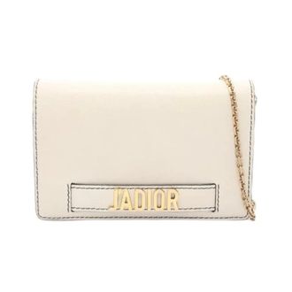 Dior Pre-owned Jadior Leren Schoudertas - Dames - Pre-owned - Wit - Maat: ONE Size Leer