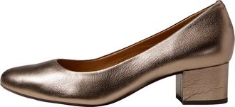 Marc Joseph New York Broad Street Pump Champagne Metallic 11201-CHMP Womens