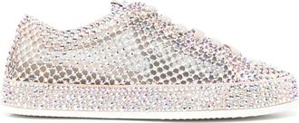 Le Silla crystal-embellished sneakers - Neutrals