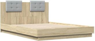 vidaXL Bed Frame without Mattress Sonoma Oak 140x200 cm Vidaxl