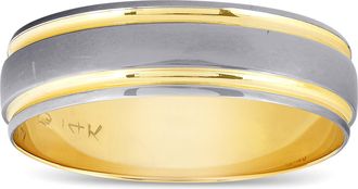 Pompeii3 Mens 14K Black Gold 6mm Wedding Ring Band Size Selectable