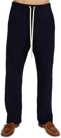 Les Tien Pique Yacht Pant in Navy at Nordstrom, Size Medium