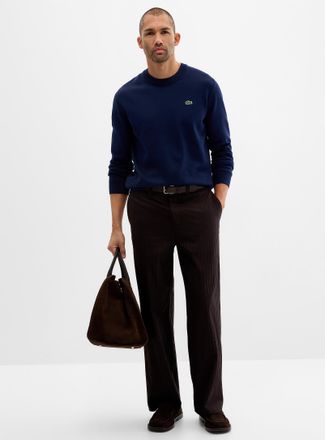 Lacoste Mens Tone-on-tone stripe pant Loose fit