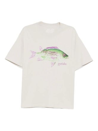 Melt T-shirt met print - Beige