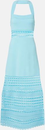 SIMKHAI Blayne open-knit midi dress