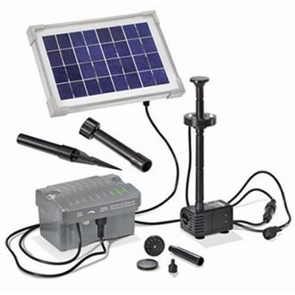 Esotec Esotec 101775 Palermo LED KIT pompa solare con illuminazione, con batteria tampone