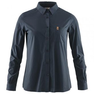 Fj&auml;llr&auml;ven &Ouml;vik Lite Shirt L/S Bluse f&uuml;r Damen | blau