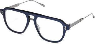 Akoni Brillen - Heren - Brillen - Blauw - 55 MM - Accessoires