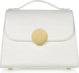 Le Parmentier Handbags - Dames - Schoudertassen - Wit - ONE Size - Leer - Tassen