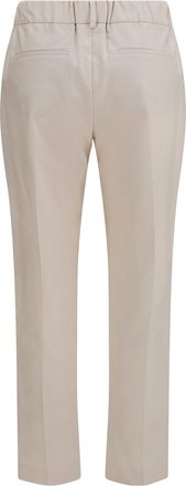 Brunello Cucinelli Womens Cotton Pants Oat Grain Cotton; Elastane Trousers