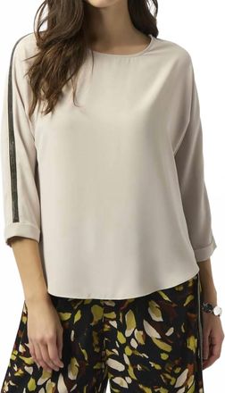 Joseph Ribkoff Chic Jewel Crew Pullover In Moonstone