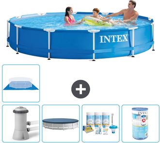 Intex Piscina Con Estructura Redonda - 366x76 Cm - 8-piezas S31713