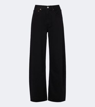 A Gold E Low Curve wide-leg jeans