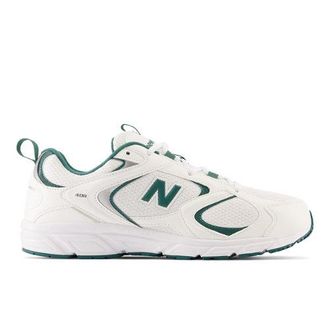 New Balance Hombre 408 en Verde/Blanco/Gris, Talla 37.5