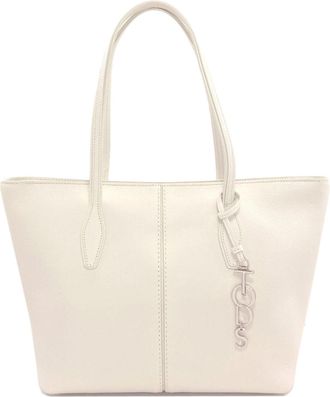 Tod's White Leather Tote Bag (Pre-Owned)