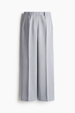 H&M Elegante Hose mit Bootcut - Helles Mattblau