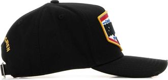 Dsquared2 Mens Logo-Embroidered Cotton Baseball Cap Black