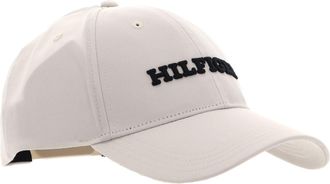 Tommy Hilfiger Monotype Canvas 6 Panel Cap One Size White
