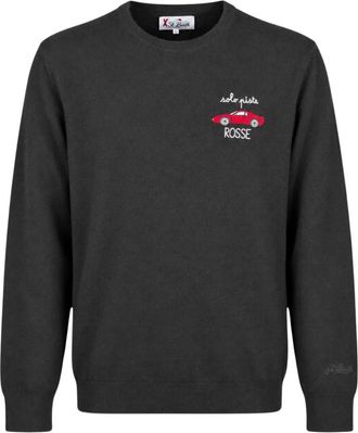 MC2 Saint Barth Heron Light Embry Sweater - Heren - Ronde hals truien - Zwart - L - Wol - Truien & Vesten