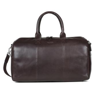 Howard London Kieran Weekender Bag - Heren - Weekendtassen - Bruin - ONE Size - Leer - Tassen