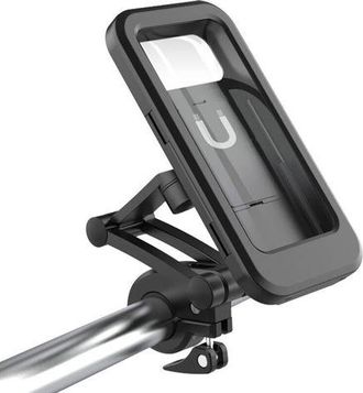 OEM Soporte Para Tel&eacute;fono Para Bicicleta, Soporte Impermeable Para Smartphone Con Pantalla T&aacute;ctil, Giro De 360&deg;, Altura Ajustable Hasta 17 Cm, Para Motoci