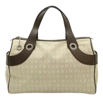 Bulgari Pre-owned Handbags, female, Beige, Size: ONE SIZE Pre-owned Vintage Tote Bag