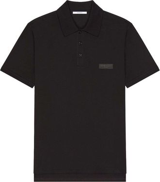 Givenchy BRANDED PIQUET POLO Size: XXL, colour: BLACK