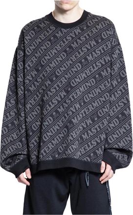 MASTERMIND WORLD Hombre, Sudaderas, Negro, Talla: L