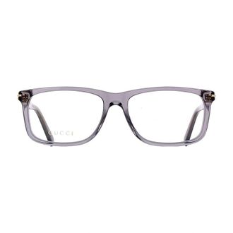 Gucci GG1447O004 Transparent Acetate Square Eyeglasses - Gray