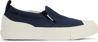 Barbour Cowan Canvas Slip-On Sneaker in Navy at Nordstrom, Size 12