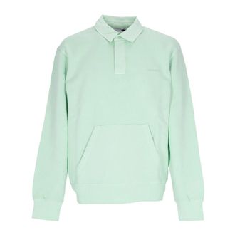 Carhartt Work in Progress Sweatshirts, male, Green, L, Lightweight Sweatshirt